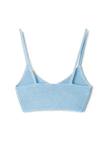 Cool Blue Knitted Bralette