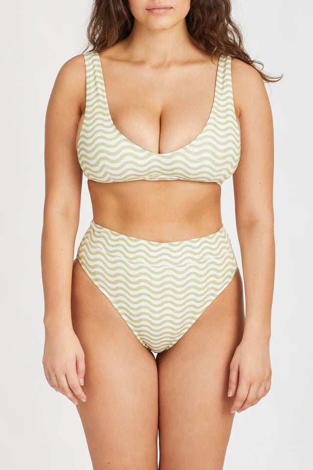
            
                Load image into Gallery viewer, Chartreuse Wave Bra Cup
            
        