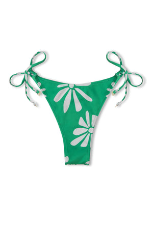 
            
                Load image into Gallery viewer, GREEN FLOWER REVERSIBLE CURVE STRING TIE BRIEF
            
        