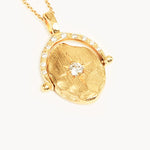 North Star Spinner Necklace - Gold Vermeil