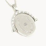 North Star Spinner Necklace - Sterling Silver