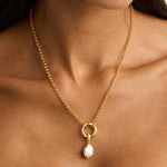 Embrace Stillness Pearl Annex Necklace -  Pendant